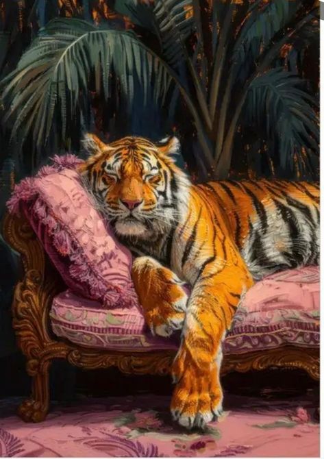 Tiger Paintings, Fauvist Art, Tiger Art Print, Tiger Poster, Vintage Tiger, Tiger Painting, Cute Tigers, Tiger Art, Art Wallpaper Iphone