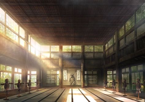 Japanese Dojo Design, Home Dojo, Japanese Dojo, Dojo Design, Dojo Ideas, Karate Dojo, Japanese Home Design, Japanese Style House, Japanese Temple