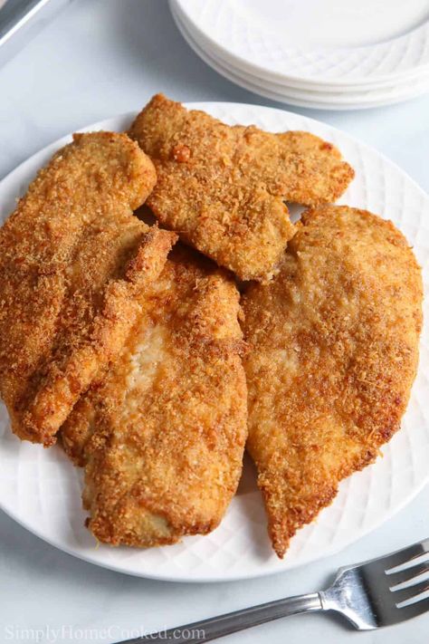 Chicken Cutlets In Oven, Baked Breaded Chicken Cutlets, Baked Breaded Chicken Breast, Fried Breaded Chicken, Baked Chicken Cutlets, Baked Breaded Chicken, Fried Chicken Cutlets, Chicken Cutlet Recipes, Breaded Chicken Cutlets