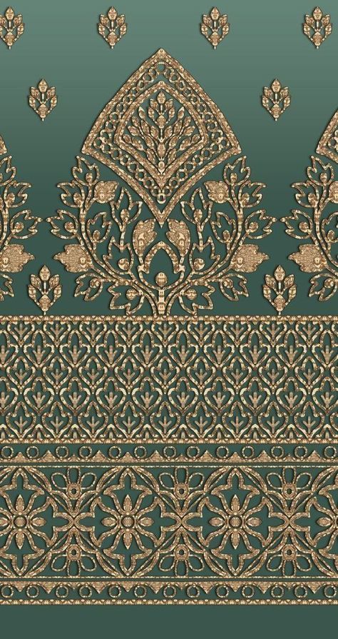 Indian Patterns Textiles, Zardozi Motifs, New Embroidery Designs, Zardozi Embroidery, Print Design Art, Textile Prints Design, Border Embroidery Designs, Handmade Embroidery Designs, Border Embroidery