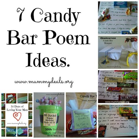 7 Candy Bar Poem Ideas Candy Bar Crafts, Candy Poster Board, Candy Bar Poems, Birthday Candy Poster, Candy Bar Cards, Dorm Gift Ideas, Candy Poems, Retirement Candy, Candy Bar Sayings