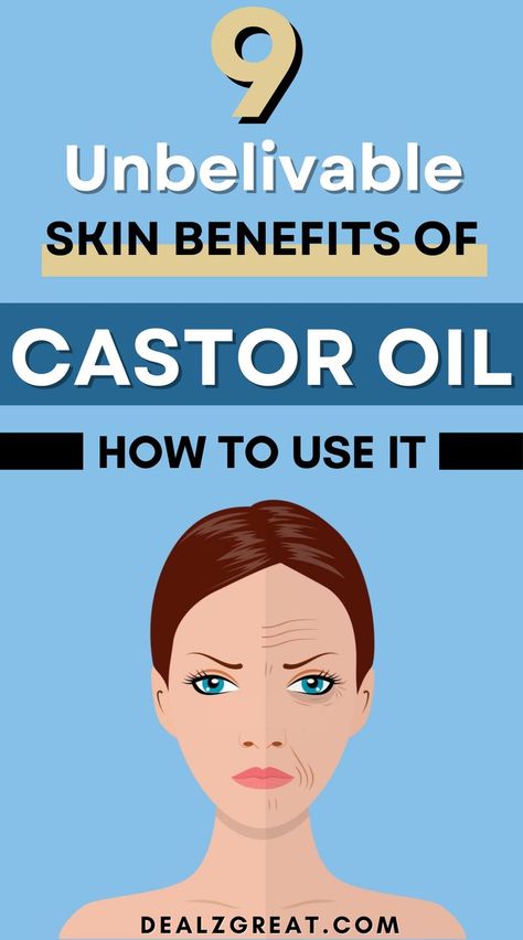 When I was a child, my grandmother used to tell me about castor oil. For her, castor oil for skin was THE remedy by excellence, a remedy to relieve all types of ailments and health problems. Here are the 9 amazing uses and benefits of castor oil for the skin in our daily life.#skincare #skinbenefits #castoroil #castoroilbenefits #castoroilforskin #castoroiluses #castoroilhacks #castoroilsecrets. Dry Brushing With Castor Oil, Best Ways To Use Castor Oil, What To Use Castor Oil For, Caster Oil Benefits Skin Care, Castor Oil For Gua Sha, Using Castor Oil On Face, Baking Soda And Castor Oil, Castor Oil Belly Button Remedy, Castor Oil And Baking Soda For Age Spots