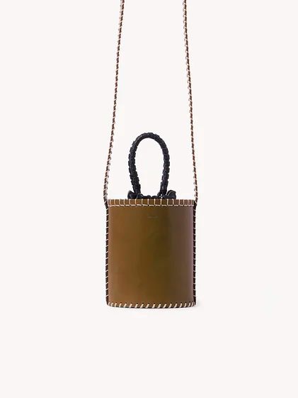 Chloé Luxury Designer Bags | Chloé US official site Linen Bags, Olive Tan, Masculine Feminine, Sustainable Leather, Blanket Stitch, Linen Bag, Basket Bag, Givency Antigona Bag, Luxury Linen