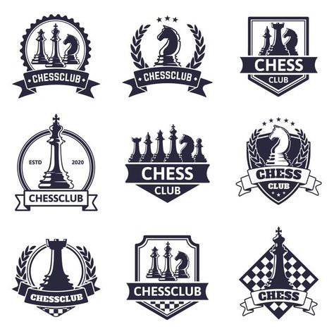 Logo King, Game Emblems, Chess Logo, Tournament Logo, Ribbon Star, Chess Tournament, Teacher Classroom Decorations, Photography Names, Chess Club