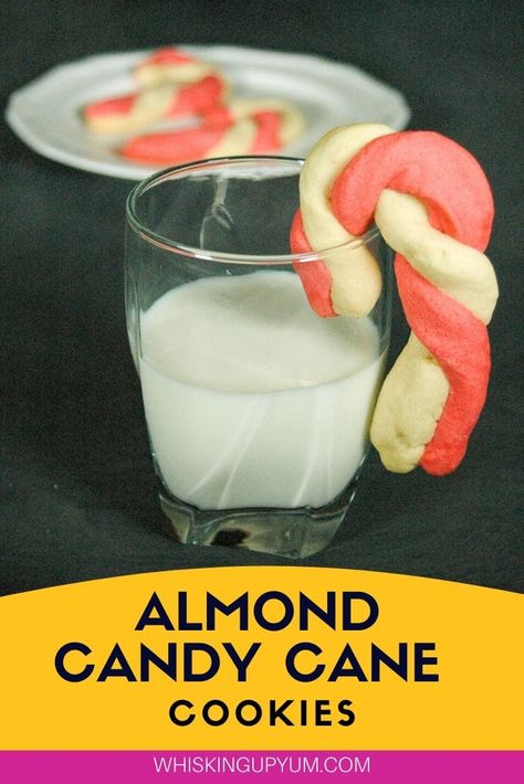 Cookies With Almond Extract, Candy Cane Cookies Recipe, Candy Cane Cookie Recipe, Candy Cane Cookie, Almond Candy, Baking Conversion Chart, Cookie Recipes From Scratch, Baking Conversions, Easy Candy