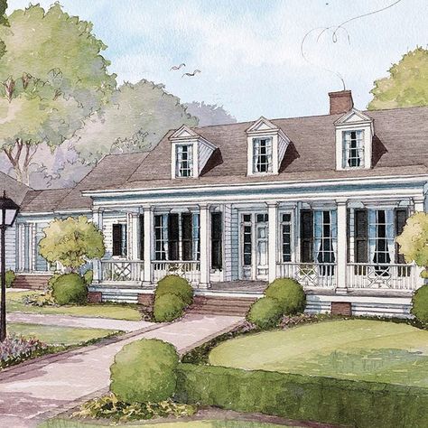 Looking to Build? The Bellewood Cottage House Plan Has a Classic Design Made to Suit Any Stage of Life Southern Style Home, Creek House, Three Bedroom House Plan, Southern Living Magazine, Southern Living House Plans, Florida Room, Tiny House Floor Plans, Farmhouse House, House Building