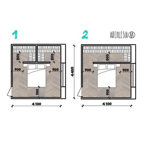 Bedroom Closet Layout, L Shaped Bedroom, Wardrobe Behind Bed, Closet Behind Bed, Bedroom Layout Design, Architectural Floor Plans, Bedroom Closet Design, Master Room, Bedroom Floor Plans