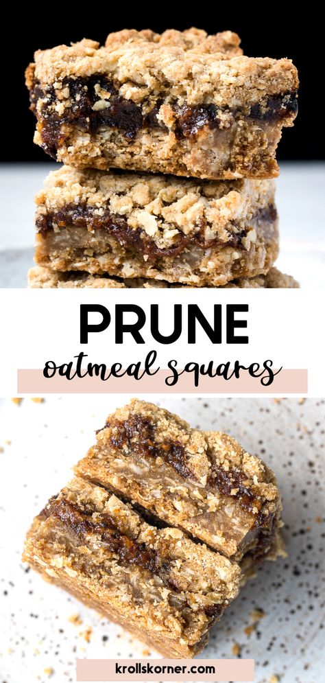 prune bars on a plate California Dessert Recipes, Prune Whip Recipes, Prune Pie Recipes, Fresh Prune Recipes, Prune Bars Recipe, Prune Cookies Recipes, Prune Muffins Recipes, Prune Dessert Recipes, Recipes With Prunes