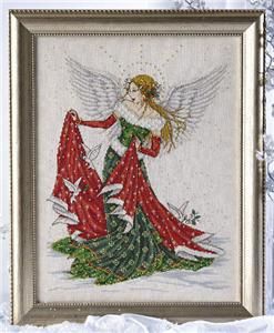 Christmas Angel Cross Stitch Pattern (CMANGEL) Embroidery Patterns by Joan Elliott Joan Elliott Cross Stitch, Angel Quilling, Celtic Cross Stitch, Cross Stitch Angels, Angel Artwork, Cross Stitch Christmas, Stitch Christmas, Cross Stitch Patterns Christmas, Christmas Angel