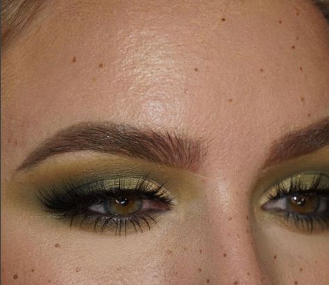 Olive Green Makeup, Olive Eyeshadow, Gemini Palette, Olive Makeup, Immaculate Vibes, Maybelline Cosmetics, Wedding Guest Makeup, Designer Makeup, Special Makeup