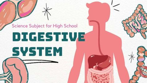 Science Subject Digestive System. Free PPT Digestive System Presentation, Science Subject, Human Digestive System, Sistem Saraf, Presentation Background, Free Powerpoint Presentations, School Biology, Sistem Pencernaan, High School Biology