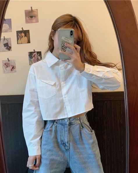 I like the size of the 164/58. Crop White Shirt Outfit, White Crop Shirt Outfit, Cropped White Shirt Outfit, Crop Button Up Shirt Outfit, Cropped White Button Down Shirt, White Cropped Shirt Outfit, Crop Shirt Outfits, Cropped Button Up Shirt Outfit, Cropped Shirt Outfit