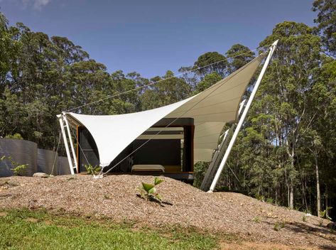 Verrierdale Tent House Fabric Structure - Fabritecture Back Door Canopy, Hotel Canopy, Garden Shade, Tent House, Canvas Canopy, Membrane Structure, Canopy Architecture, Wooden Canopy, Canopy Curtains