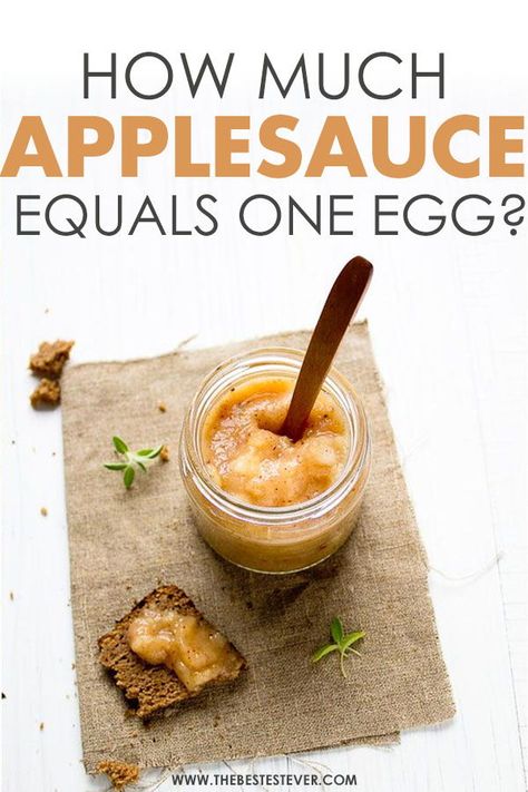 Apple Sauce Egg Replacement, Applesauce Egg Replacement, Using Applesauce Instead Of Egg, Applesauce Instead Of Eggs, Uses For Unsweetened Applesauce, Applesauce Replacement In Baking, Apple Sauce Substitute For Baking, Egg Replacer Recipes, Egg Replacement In Baking