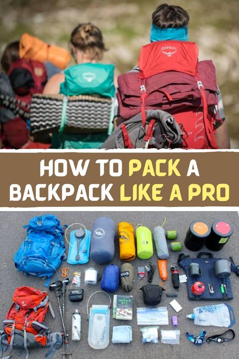 Overnight Hiking Essentials, How To Pack A Backpacking Backpack, How To Pack For Backpacking, Camping Bag Packing, How To Pack A Backpack For Travel, Packing For Backpacking, How To Pack Backpack, Lacrosse Training, Overnight Backpack