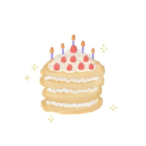 Birthday Icon, Instagram Frame, Instagrammer, Cute Doodles, Digital Sticker, Cute Illustration, Cute Cartoon Wallpapers, Sticker Art, Cartoon Wallpaper