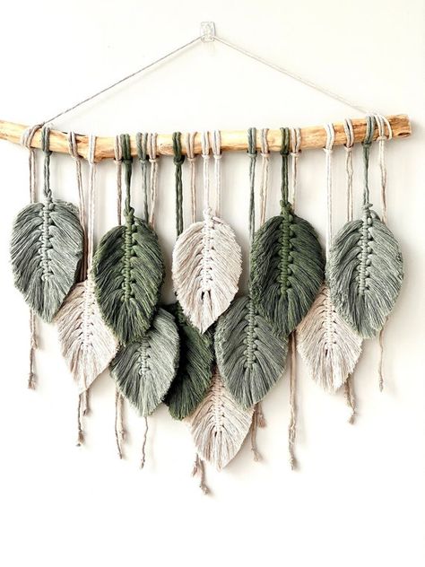 Macrame feather wall hanging are handmade from 100% cotton. Each of my item is individual: it is woven on an original driftwood and the shade of the cord depends on the batch. You can decide on the number, colors and dimensions of feathers. Price will vary. The price quoted is for 11 feathers. Driftwood Macrame, Macrame Feather Wall Hanging, Small Macrame Wall Hanging, Macrame Feathers, Nursery Wall Decor Boy, Feather Wall Hanging, Small Macrame, Wall Hanging Macrame, Feather Wall