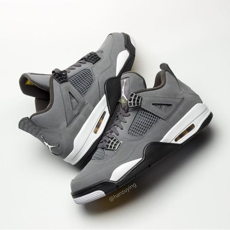 Jordan 4 Cool Grey, Nike Shoes Girls, Jordan Shoes Girls, Jordan 4s, Jordan Shoes Retro, All Nike Shoes, Shoes Sneakers Jordans, Nike Shoes Jordans, Nike Air Shoes