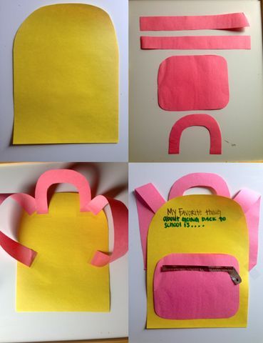 Back to School Backpack Craft Idea for Kids Back To School Art And Craft, Backpack Craft Preschool, Paper Backpack Craft, Back To School Crafts For Toddlers, Back To School Crafts For Preschoolers, Childrens Ministry Curriculum, Backpack Craft, Back To School Backpack, Back To School Art