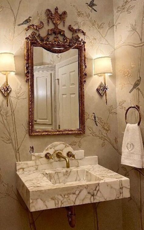 Calacatta Gold Marble Sink, Custom Order Sink, Marble Basin, Wall Mount Sink, Vessel Sink - Etsy Parisian Bathroom, French Bathroom Decor, Marble Basin, Marble Sink, Calacatta Gold Marble, Wall Mount Sink, Powder Room Design, Calacatta Gold, Marble Sinks