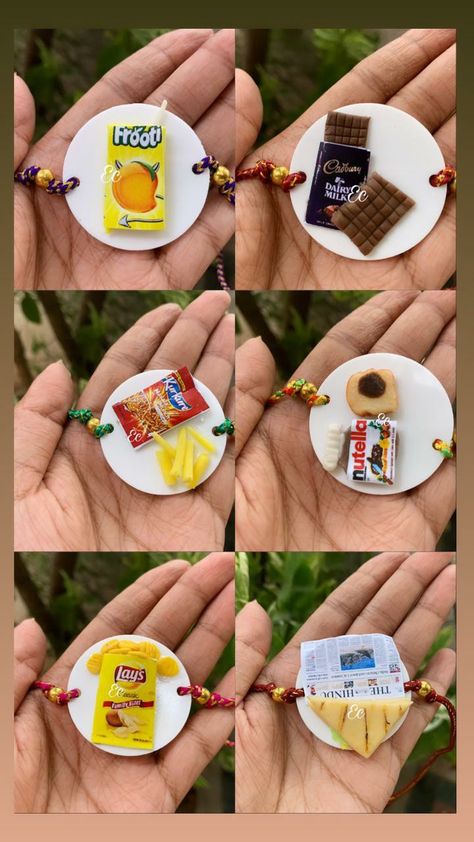 Rakhi Online Shopping, Food Clay, Handmade Rakhi Designs, Rakhi Online, Handmade Rakhi, Rakhi Design, Stick Crafts, Handmade Clay Jewelry, Diy Clay Crafts