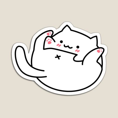 Get my art printed on awesome products. Support me at Redbubble #RBandME: https://www.redbubble.com/i/magnet/Bongo-cat-butt-meme-by-DrawingPurrr/155558308.TBCTK?asc=u Cat Butts Painting, Cat Butthole Coasters, Cat And Dog Stickers, Cat Bumper Stickers, Animal Nail Art, Animal Nails, Anime Cat, Kawaii Cat, Cat Paws