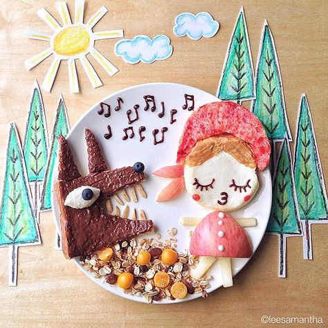 Stay-At-Home Mom Makes Creative Lunches For Her Kids, Becomes Internet Star | Bored Panda Design Cibo, Food Art For Kids, Food Artists, Amazing Food Art, Creative Food Art, Bento Recipes, Fancy Food, Kawaii Food, Fun Kids Food