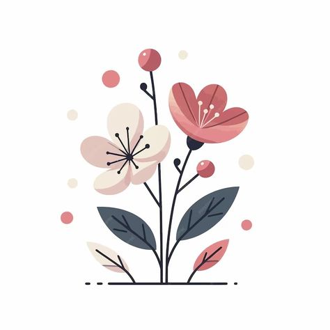 Premium Vector | Flat design of minimalist spring flowers Flowers Vector Art, Drawing Arts, Flower Graphic Design, Flower Vector, Flowers Vector, Minimalist Flowers, Cartoon Flowers, Art Gallery Wallpaper, Vector Flowers