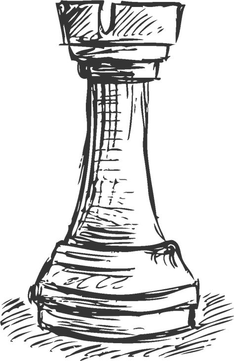 Chess Piece Drawing, Chess Drawing, Chess Piece Tattoo, Chess Tattoo, Drawing Png, Object Drawing, Chalk Drawings, Sketchbook Art, Pencil Art Drawings