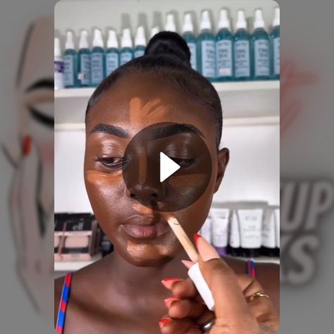 Dark Skin Makeup Hack! Dark Skin Makeup Tutorial Natural, Dark Skin Makeup Tutorial Step By Step, Soft Glam Makeup Black Women Dark Skin, Soft Glam Dark Skin, Skin Makeup Tutorial, Black Women Makeup Tutorial, Dark Skin Makeup Tutorial, Soft Makeup Looks, Full Makeup