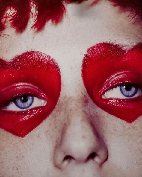 ♥️👁️♥️ Marcus Ohlsson for Vogue Ukraine. | Instagram Punk Love, Vogue Ukraine, Drag Queen Makeup, Rockett St George, Queen Aesthetic, Drag Makeup, Queen Makeup, Girl Artist, Wild Girl