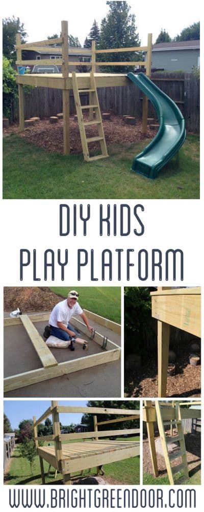 Diy Kids Play, Play Platform, Commercial Playground, Kids Forts, Tree House Diy, Outdoor Play Areas, Kids Outdoor Play, Outdoor Play Area, Tree House Designs