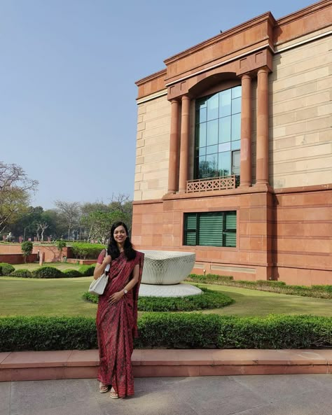 Ias Officer Saree Look, Upsc Interview Saree, Indian Foreign Service Aesthetic, Ias Officers Women Saree, Ias Officer Aesthetic, Formal Saree Office Look, Ifs Officer Aesthetic, Apala Mishra, Formal Interview Outfit Woman