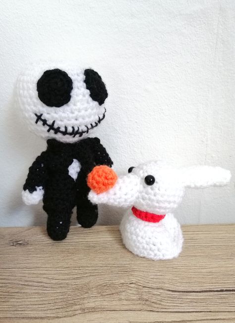 Crocheted Jack Skellington, Jack Skeleton Crochet Pattern Free, Crochet Jack And Sally Pattern Free, Free Nightmare Before Christmas Crochet Patterns, Jack Skellington Amigurumi Free Pattern, Crochet Jack Skellington Pattern Free, Jack Skellington Crochet Pattern Free, Jack Skellington Crochet Pattern, Crochet Jack Skellington