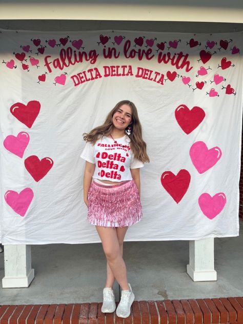 Valentines Day Bid Day Theme, Sorority Recruitment Tips, Spirit Week Themes, Sweetheart Dance, 50s Theme, Sorority Rush Themes, Kappa Delta Chi, Retreat Themes, Recruitment Themes