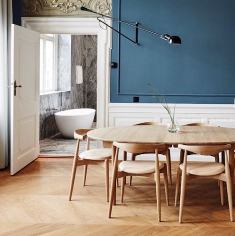 CH337 / CH338 / CH339 Tables - Carl Hansen & Søn – Hans Wegner Carl Hansen Table, Elbow Chair, Nordic Dining Room, Scandinavian Dining Room, Dining Room Spaces, Carl Hansen & Son, Boutique Interior Design, Carl Hansen, Hans J Wegner