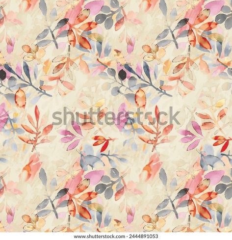 Watercolor Flower Allover, Digital Print Textiles, Flower Allover, Mt 15, Colour Flowers, Wallpaper Seamless, Seamless Floral Pattern, Allover Pattern, Flower Pattern Design