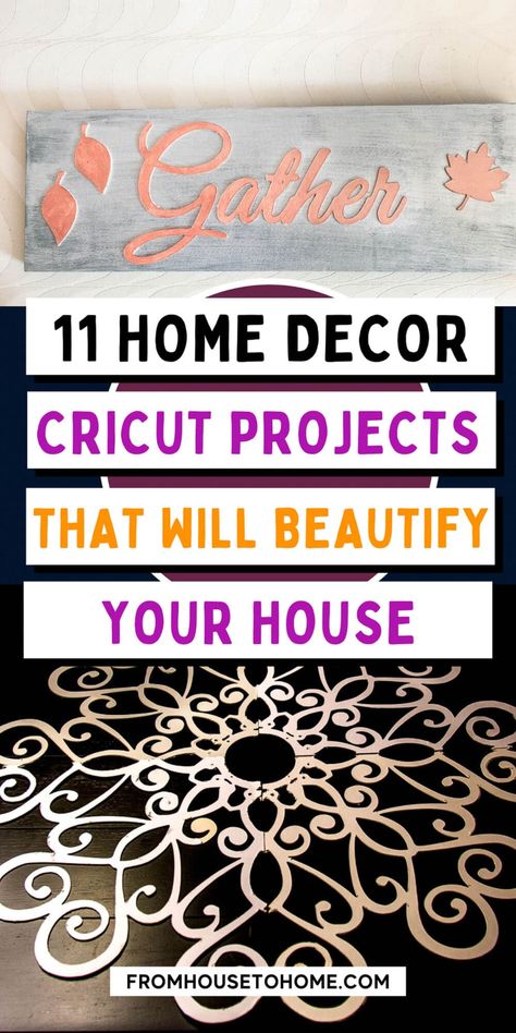 These beautiful DIY home decor projects are all things you can do easily with a Cricut. From pillows to stencils and even a ceiling medallion, it's amazing what a Cricut can do! Cricut Interior Design, Evil Eye Wall Decor Diy, Cricut Bedroom Decor, Cricut Decor Ideas, Diy Cricut Home Decor, Cricut Home Decor, Home Decor Cricut, Cricut Decor, Arts And Crafts Home Decor