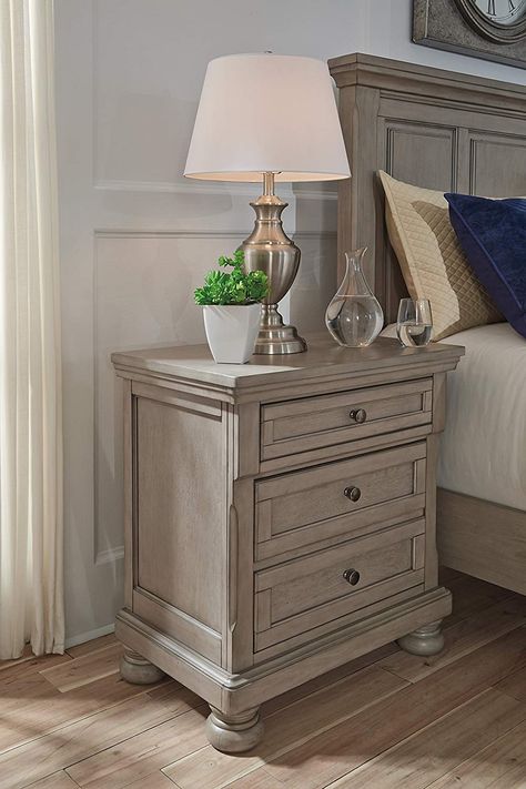 Signature Design by Ashley B733-92 Lettner Dressers, Light Gray * Very kind of you to drop by to see our image. (This is an affiliate link) #ashleybedroomfurniture Grey Bedrooms, Sleigh Bedroom Set, Platform Bedroom Sets, Nightstand Light, French Country Bedrooms, Queen Panel Beds, Grey Bedroom, Country Bedroom, Night Stand