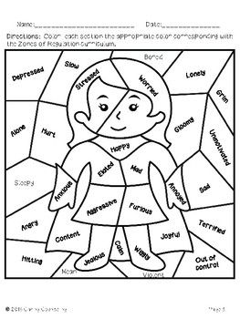 Zones of Regulation Color By Code - Emotional Regulation Activity (Superheros) Zones Of Regulation Printables Free, Zones Of Regulation Activities, Emotional Regulation Activities, Sel Activities, Zones Of Regulation, Class Activity, Printables Free, Self Regulation, Class Activities