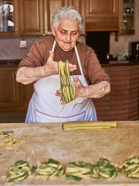 Pasta Grannies Is the Best Instagram Account You’re Not Following (Yet) | Kitchn Italian Nonna Aesthetic, Pasta Grannies, Italian Grandma Aesthetic, Cooking Pasta, Grandma Cooking, Italian Chef, Italy Food, Making Pasta, Italian Kitchen