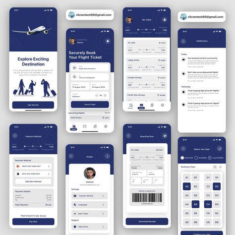 Today I created Conceptual design ideas for flight booking online mobile app. 💭🚀. Do you like this design Like & Share you're design friends 😉. Follow for more designs ideas & save this Post for your design inspiration 😁. Contact ~ Email ✉️: vikramtech69@gmail.com Instagram: @uix.bucket Follow me on Behance https://www.behance.net/design_with_vikram One Quality post per week 🤪.. #MobileApp #uidesign #DesignInspiration #webdesign #flightbooking #travel #ExploreMore #uiuxdesigner Figma Design Ideas, Flight Booking App, Flight App, Figma Design, Net Design, Flight Booking, Booking App, Booking Flights, Conceptual Design