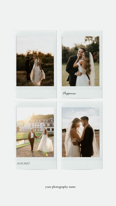 Make your photos stand out with these stunning and so easy to use 50 Instagram Story templates #templates #photography #instagramtemplates #collagetemplates #socialmedia #weddingphotography #sale Wedding Instagram Story Template, Photographer Instagram Story, Wedding Photography Templates, Polaroid Frames, Templates Aesthetic, Aesthetic Business, Wedding Instagram, Photographer Instagram, Social Media Photography