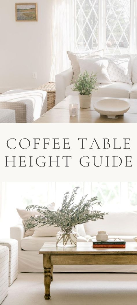 Coffee Table Measurements, Tall Coffee Table, Ikea Ektorp Sofa, Coffee Table Height, Julie Blanner, Coffee Table Size, Perfect Coffee Table, Coffee Table Dimensions, Cool Coffee Tables