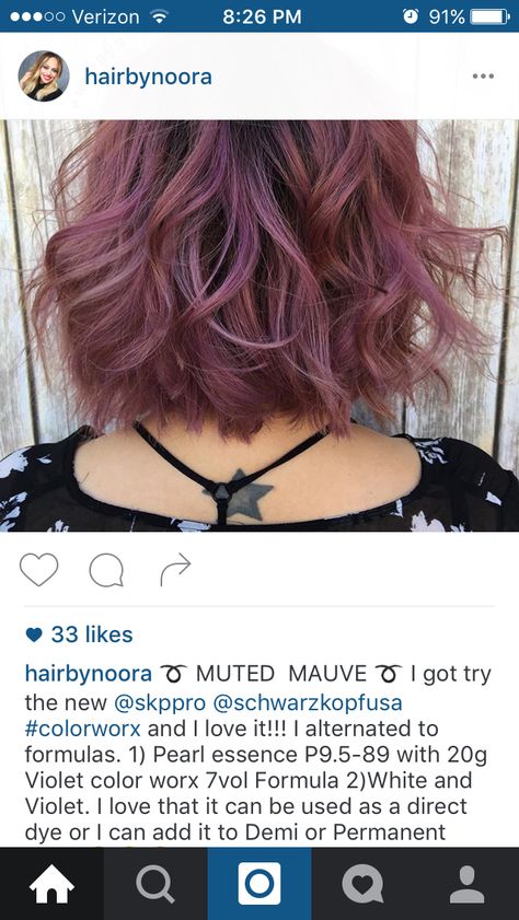 Mauve hair... Lunar Tides Smokey Mauve, Dark Mauve Hair, Chocolate Mauve Hair, Mauve Hair, Lunar Tide, Dark Mauve, Dyed Hair Inspiration, Front Hair Styles, Fall 2023