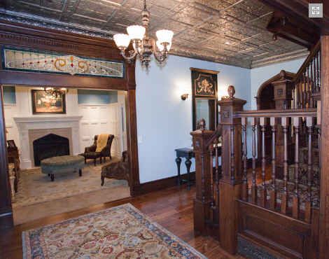 New House Built with American Gothic Revival Style Gothic Revival Interior, Gothic Homes, Gothic Revival House, Gothic Revival Architecture, Gothic Interior, Victorian Interiors, Gothic Revival, American Gothic, Victorian Architecture