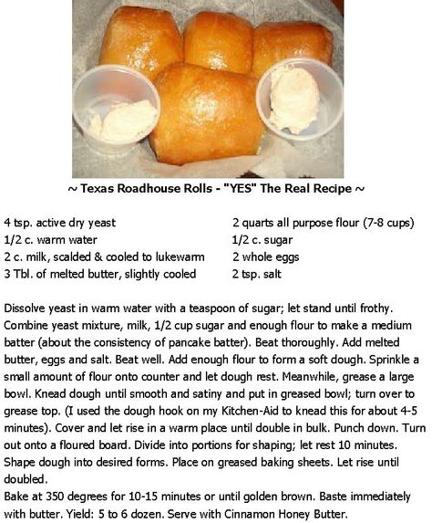 ~ Texas Roadhouse Rolls - "YES" The Real Recipe ~ Small Batch Texas Roadhouse Rolls, Roadhouse Rolls, Home Made Recipes, Texas Roadhouse Rolls, Custom Pottery, Pottery Dog, Gf Flour, Biscuit Rolls, Texas Roadhouse