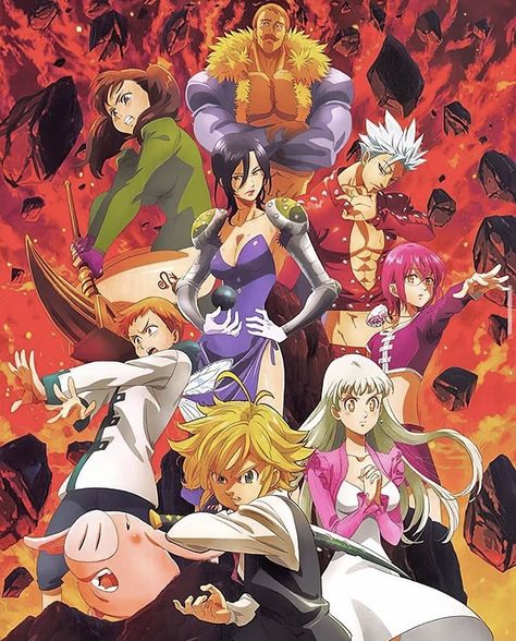 Seven Deady Sins, The Seven Deadly Sins, Anime Recommendations, Seven Deadly Sins Anime, 7 Deadly Sins, Deadly Sins, Anime Dragon Ball Super, Seven Deadly Sins, Anime Character Drawing