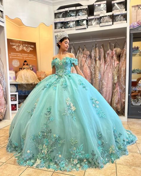 Turquoise Quinceanera Dress, Turquoise Sweet 16 Dress, Quinceanera Teal Dresses, Moana Sweet 16 Dress, Blue And Green Quinceanera Dresses, Teal Blue Quinceanera Dresses, Teal Xv Dresses, Teal Dress Quinceanera, Blue Green Quinceanera Dresses