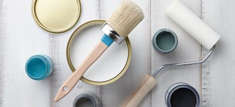 Selecting the right kind of paint for your next DIY project is actually pretty straightforward. From oil-based paints to matte finishes, here is a quick guide on the different types of paint. Popular White Paint, Coordinating Paint Colors, Foam Insulation Board, Top Paint Colors, Homemade Chalk Paint, Homemade Chalk, Easy Diy Paint, Diy Paint Projects, Different Types Of Painting